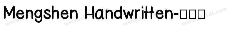 Mengshen Handwritten字体转换